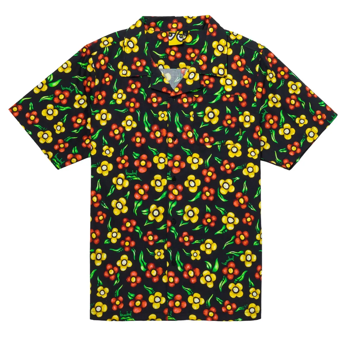 Krooked Aloha Flower Button Up Shirt 1
