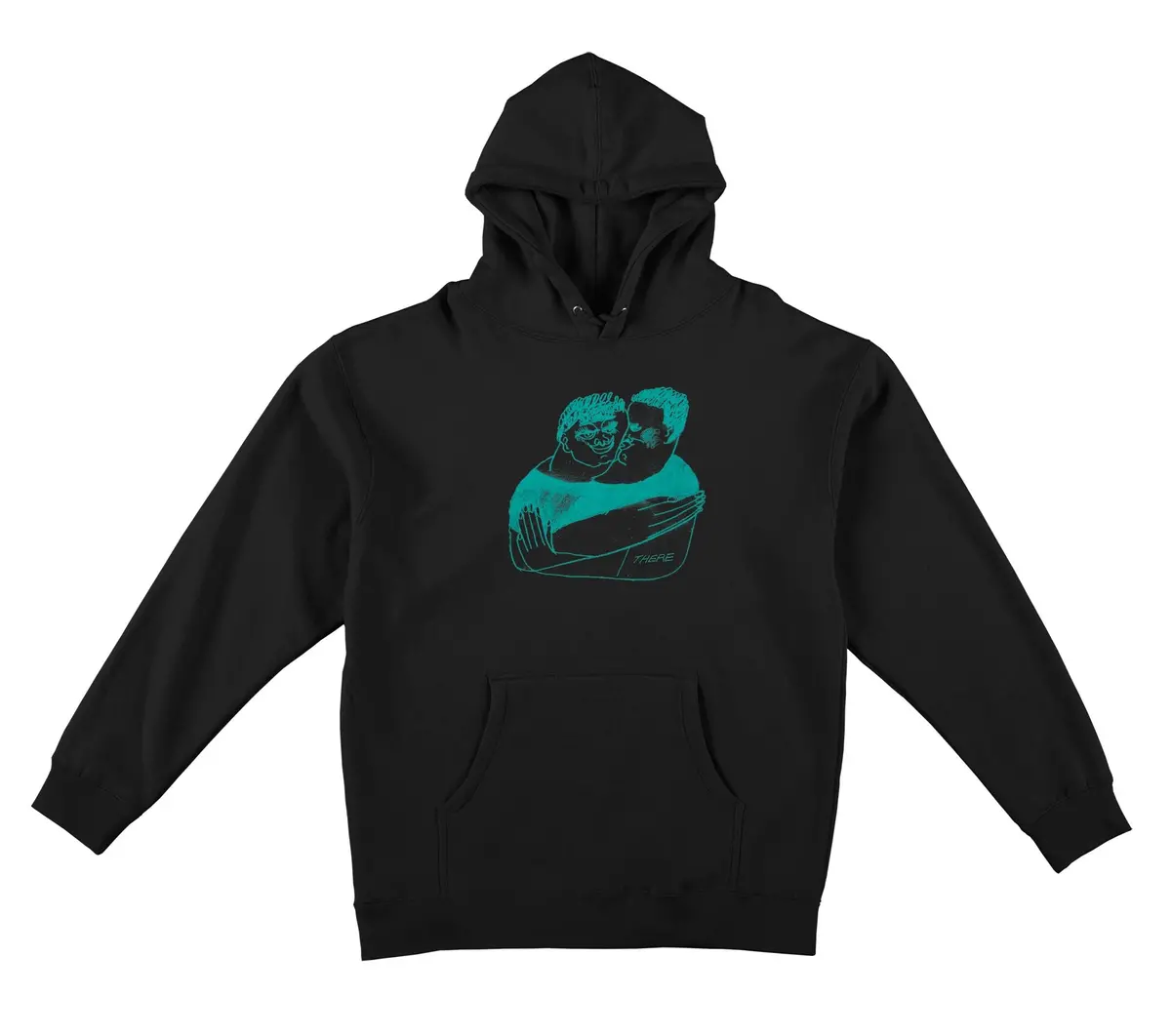 There Stuck Hooded Sweatshirt Black/Green 1
