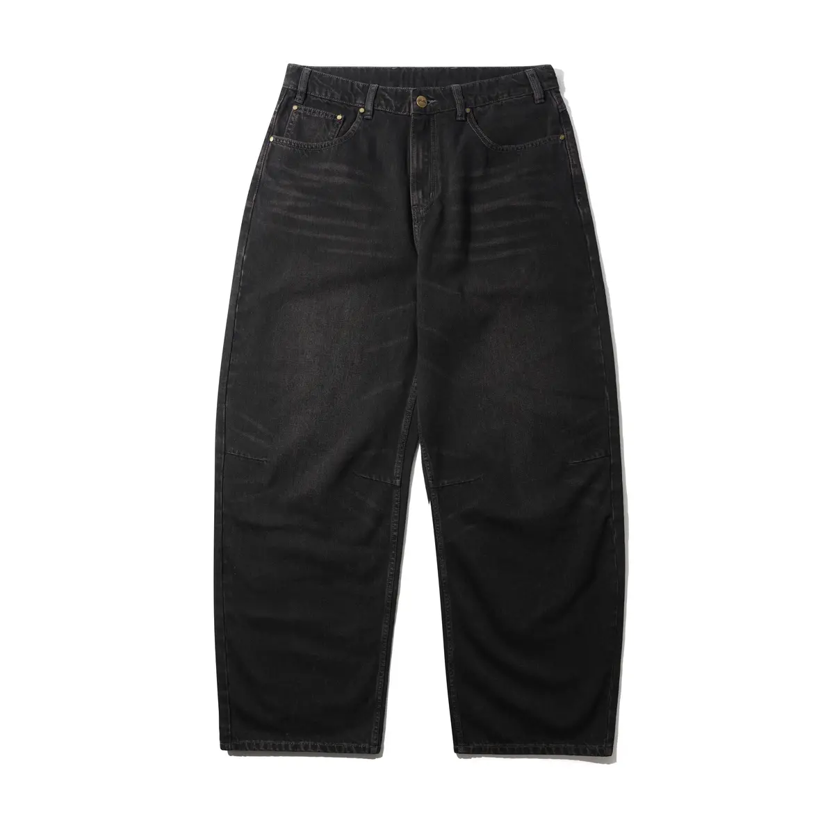 Butter Goods Wide Cut Denim Jeans Tinted Black 1