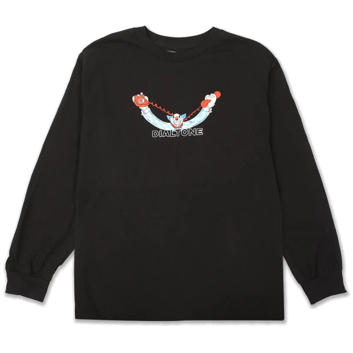 Dial Tone Wheels Wisecracker Long Sleeve Tee Black 1