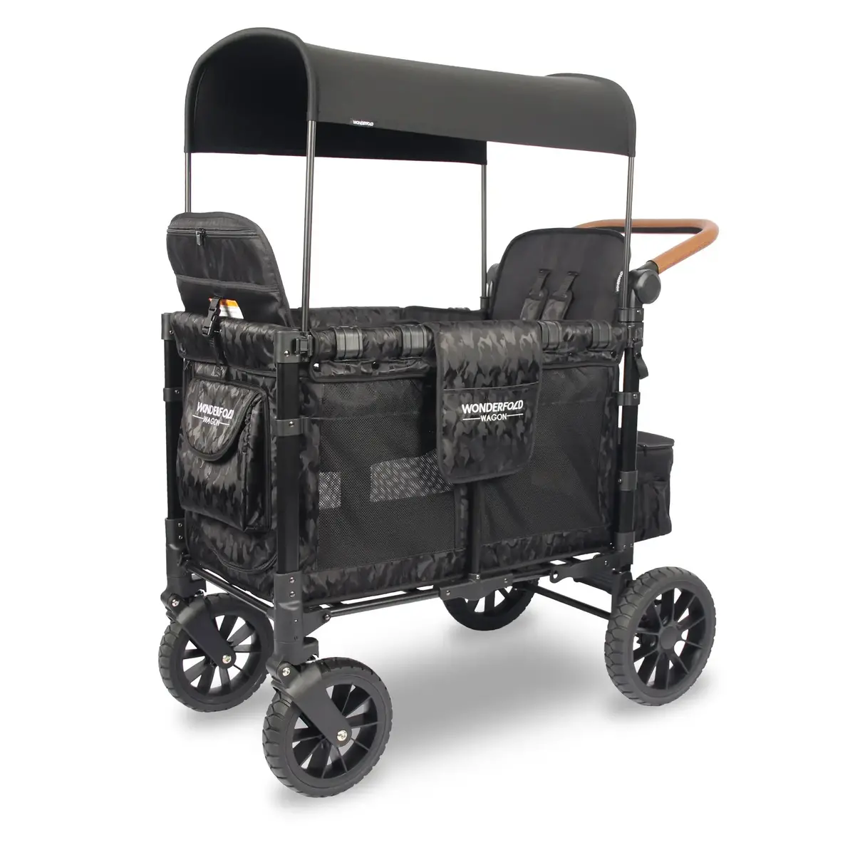 W2 Luxe Multifunctional Stroller Wagon 2 Seater Elite Black Camo Back Order- Wonderfold 1