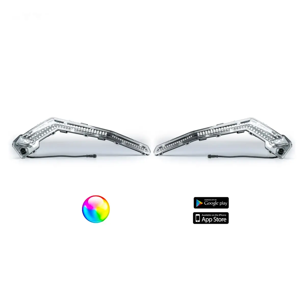 5150 Whips 187 Style Can-Am X3 Eyebrows With Controller 1