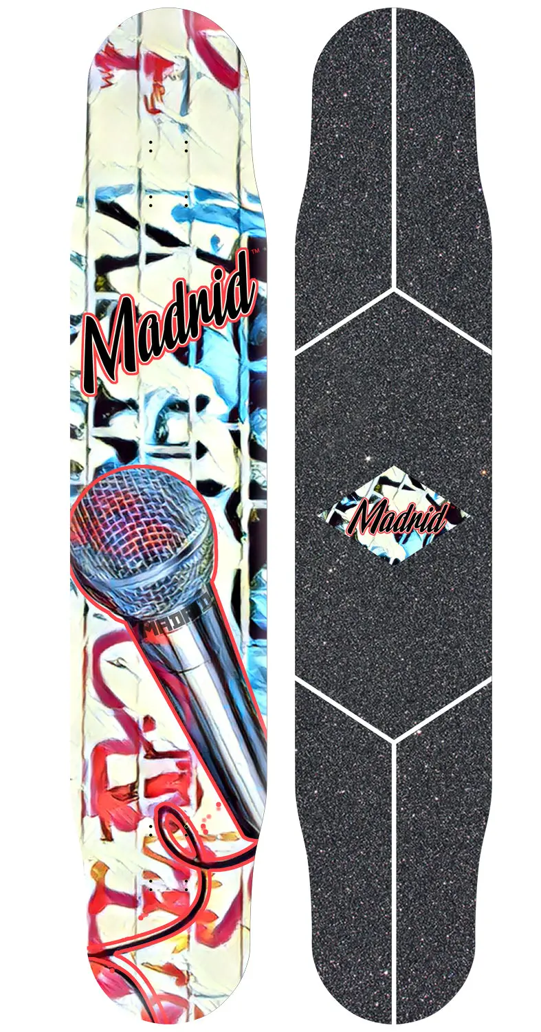 Fiberglass Longboard Carver 46" Microphone 1