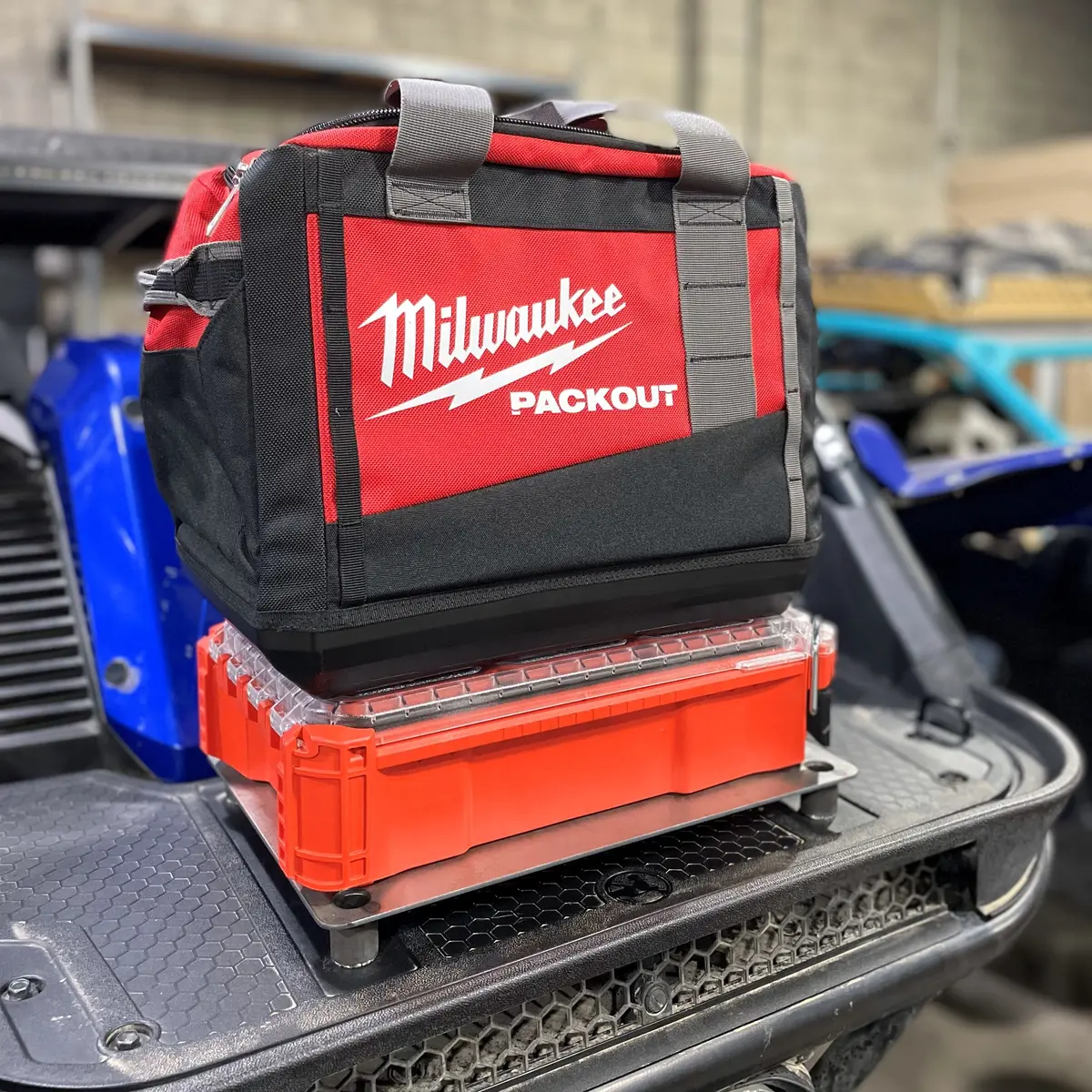 Yamaha Yxz Bed Milwaukee Packout Mount, Single By Fastlab 1