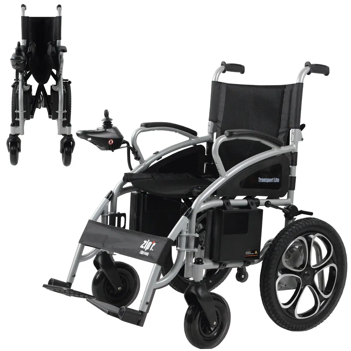 Zip'r Transport Lite Portable Power Wheelchair | Travel-Friendly, 220Lb Capacity 1