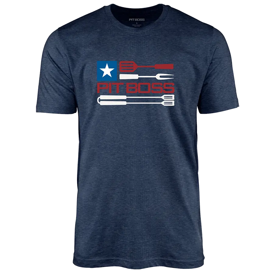 Tools Flag T- Shirt - Navy Heather 1