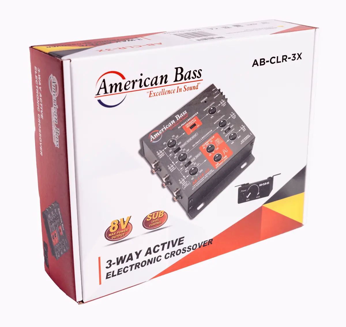 Ab-Clr-3X 3-Way Active Electronic Crossover With Subwoofer Level Control 1