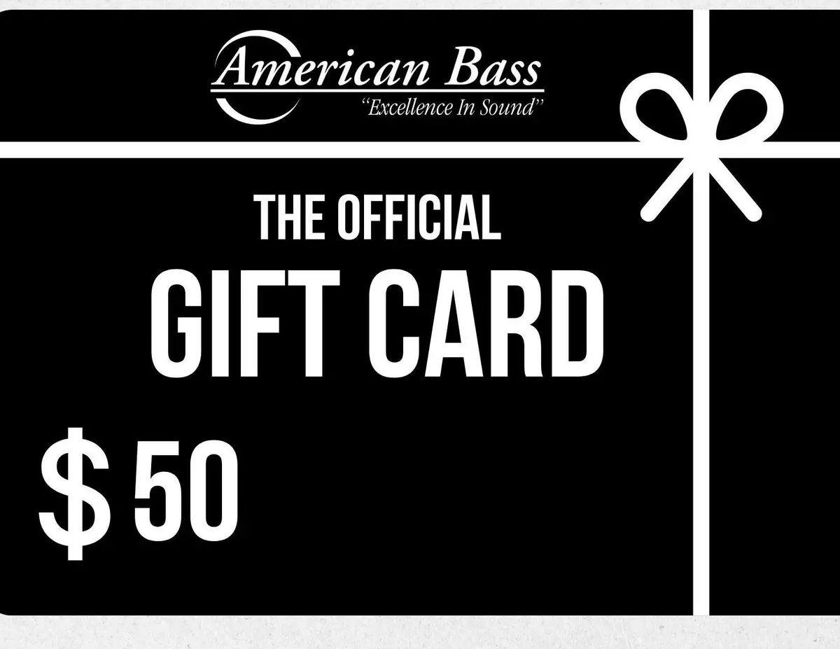 American Bass Audio Gift Card 1