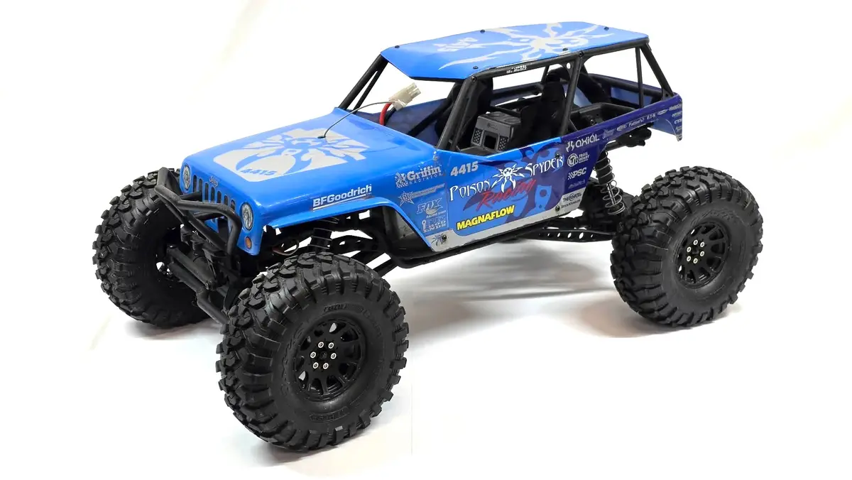 🧇 Used 1/10 Axial Wraith Jeep Wrangler Poison Spyder Sticker Sale 🧇 1