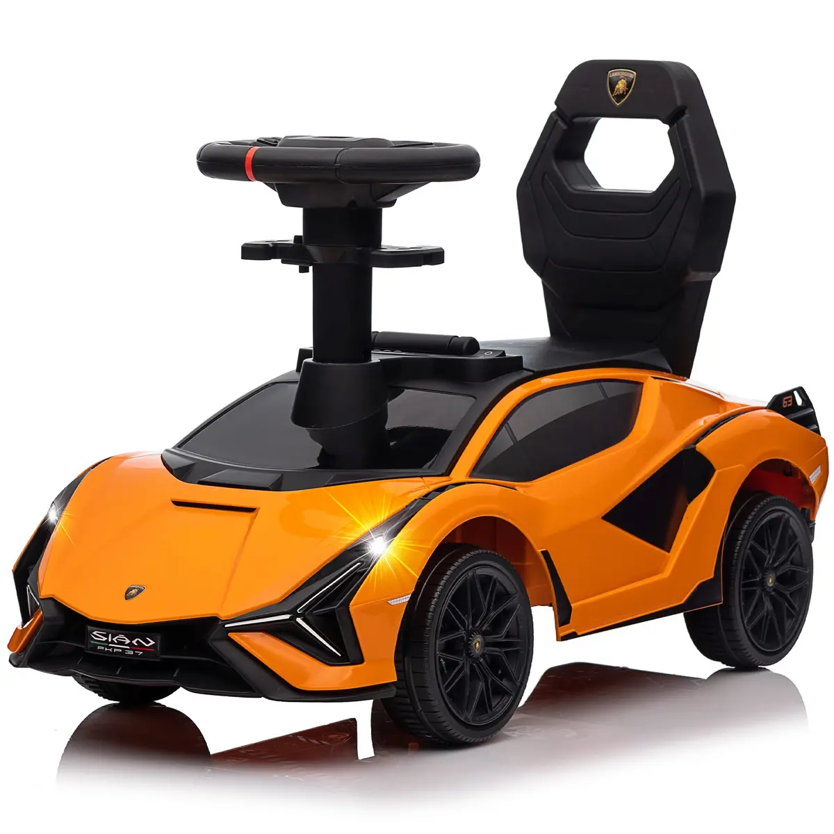 Lamborghini Sian Foot Baby Walker To Floor Push Pedal Ride On Car With Music And Lights 2