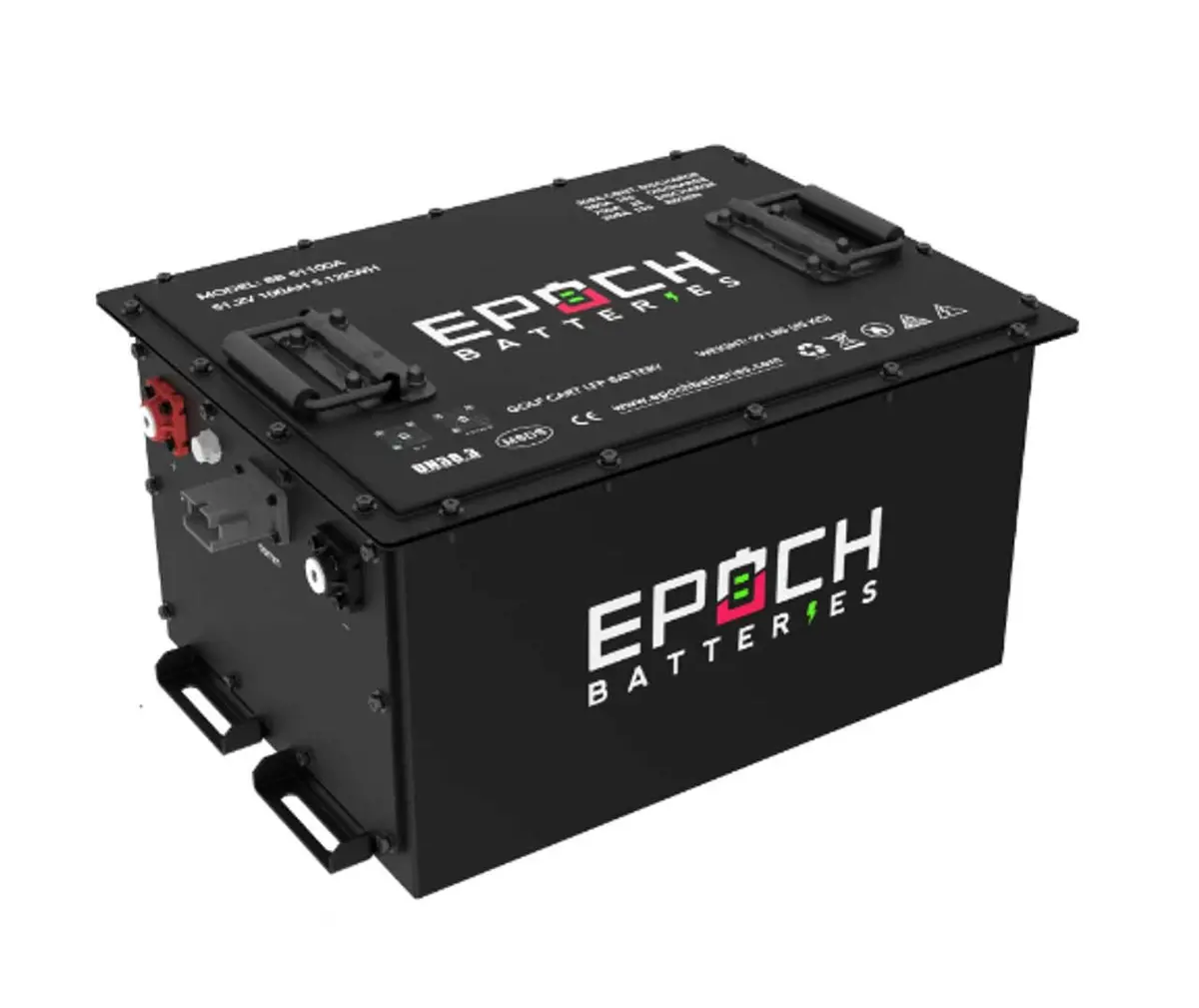 Epoch 51.2V (48V) 105Ah - Limax Series - Lithium (Lifepo4) Golf Cart Battery - Complete Kit 1