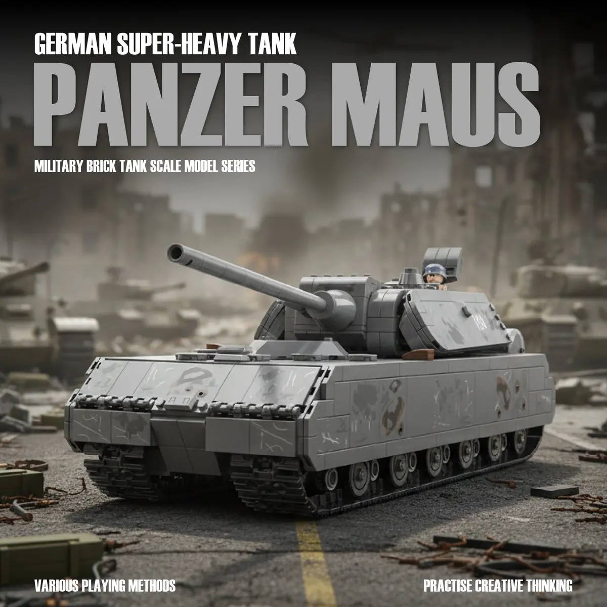 Panlos 628009 Panzer Viii Maus Tank Brick 1