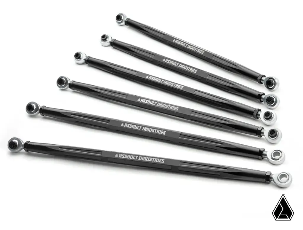 Assault Industries Can-Am Maverick R Turret Style Quick Camber Radius Rods 1
