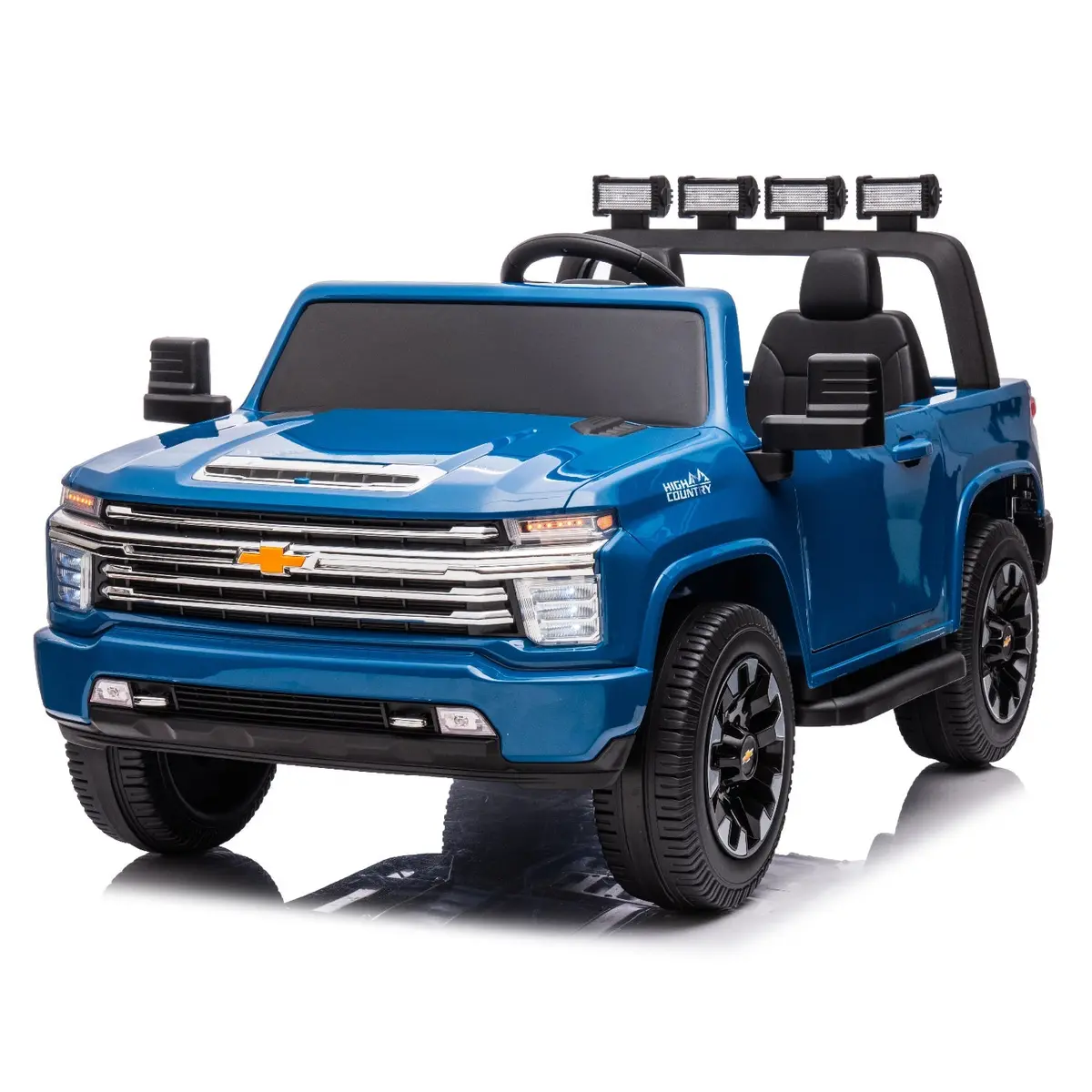 Chevrolet Silverado 12V Kids Ride-On Truck – 2-Seater, Led Lights, Music 1