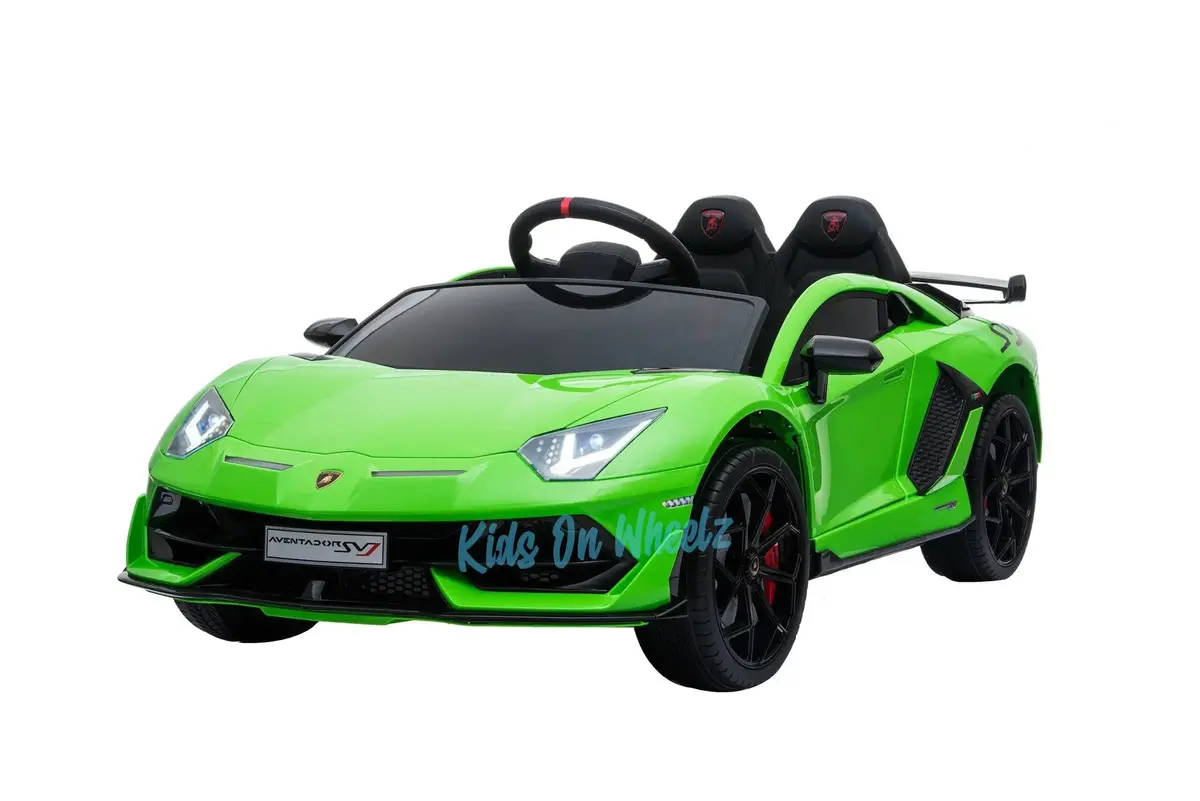 Lamborghini Aventador Svj Kids Ride On Car 12V - Lime  | Sold Out | 1