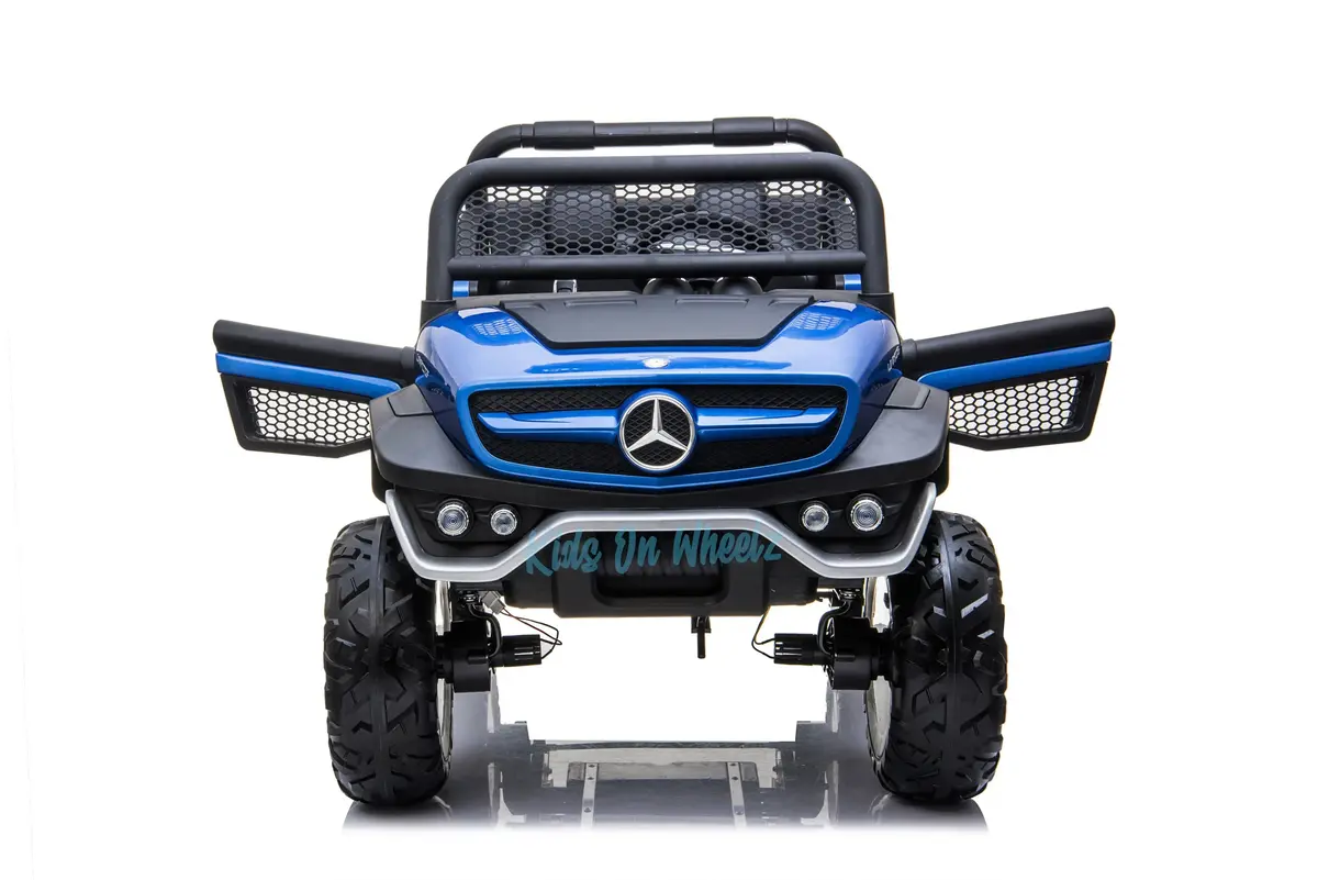 Mercedes Benz Unimog Atv 12V 2 Seater - Blue 2