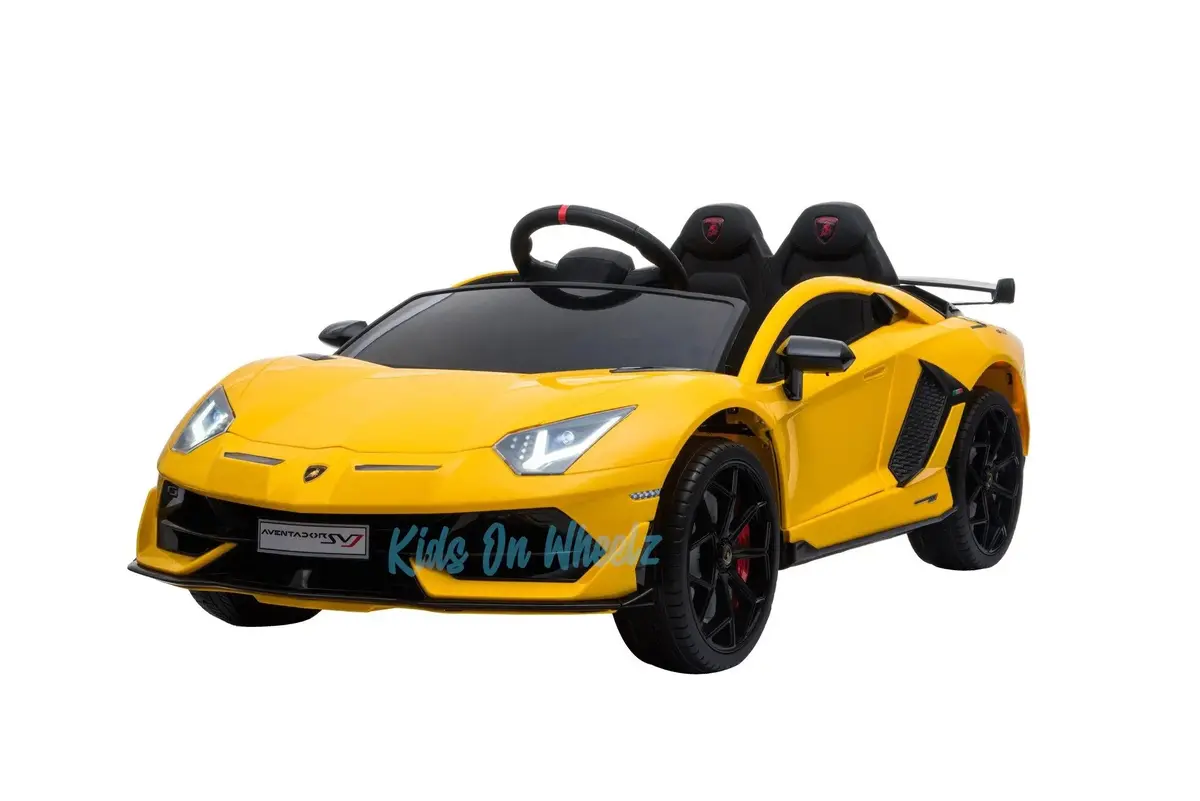 Lamborghini Aventador Svj Kids Ride On Car 12V - Yellow |Sold Out| 1