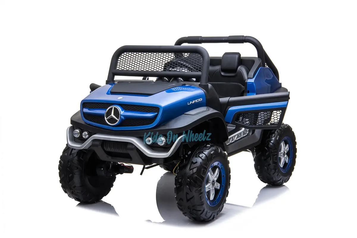 Mercedes Benz Unimog Atv 12V 2 Seater - Blue 1