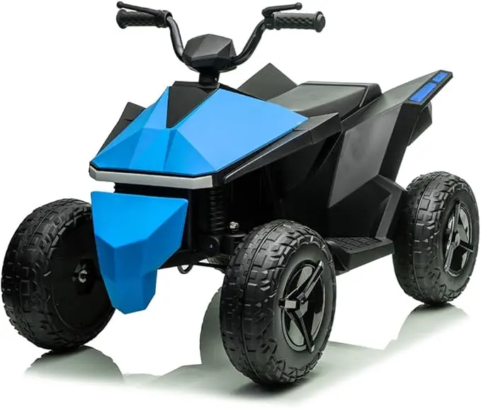 Cyber 12V Ride-On Atv, Kids Electric Quad With Rear Suspension, Independent Driving 1