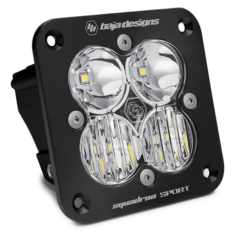 Baja Designs Squadron Sport Flush Mount Led Light Pod Driving/Combo Pattern  - Clear 1