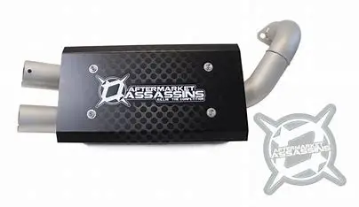 Aa Stainless Slip-On Exhaust For 2018-Up Polaris Ranger Xp 1000 *Rear Mount Only* **1-3 Day Lead Time** 1