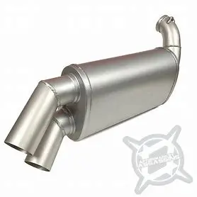 Aa Stainless Slip-On Exhaust For 2015-Up Rzr 900 S, Trail, Xc **1-3 Day Lead Time** 1