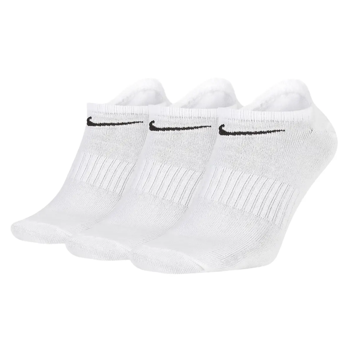 Nike Sb Everyday Lightweight No Show Socks (3 Pack) White 1