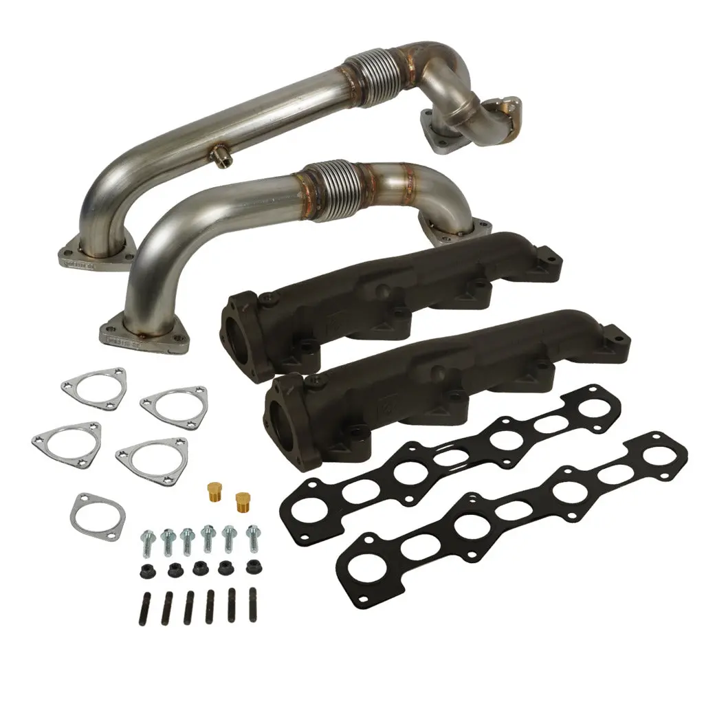 Exhaust Manifold & Up-Pipe Kit Ford F250/F350/F450/F550 Super Duty 6.4L Power Stroke 2008-2010 1