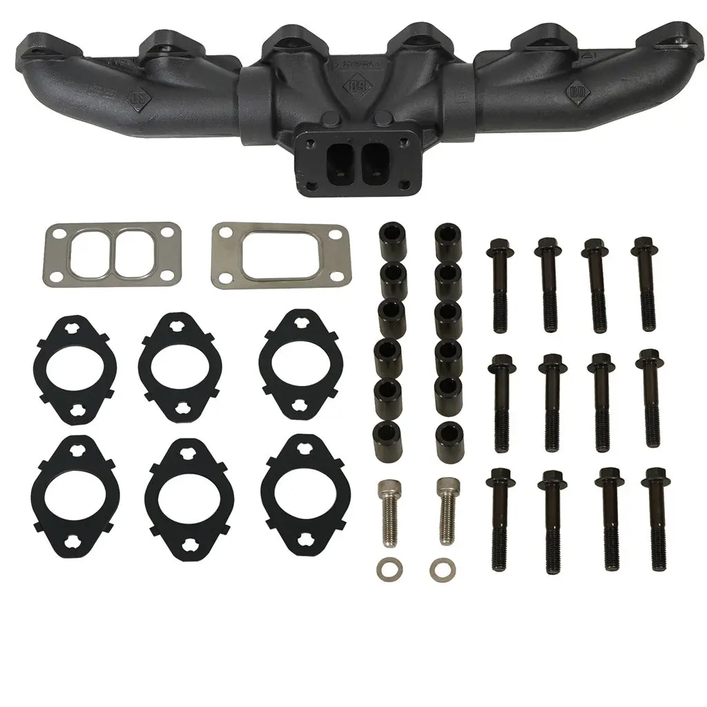Exhaust Manifold Kit Stock/T3 Dodge 24-Valve 5.9L Cummins 1998.5-2002 1