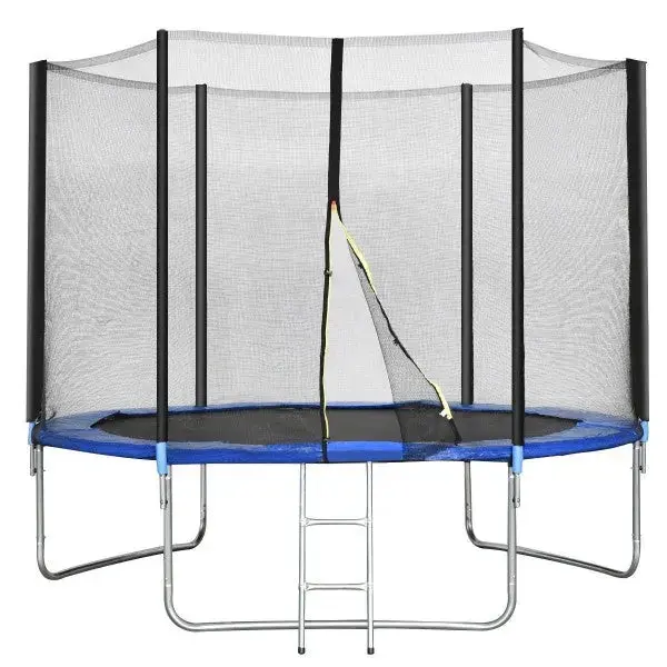 10 Feet Combo Bounce Jump Safety Trampoline With Spring Pad Ladder 1