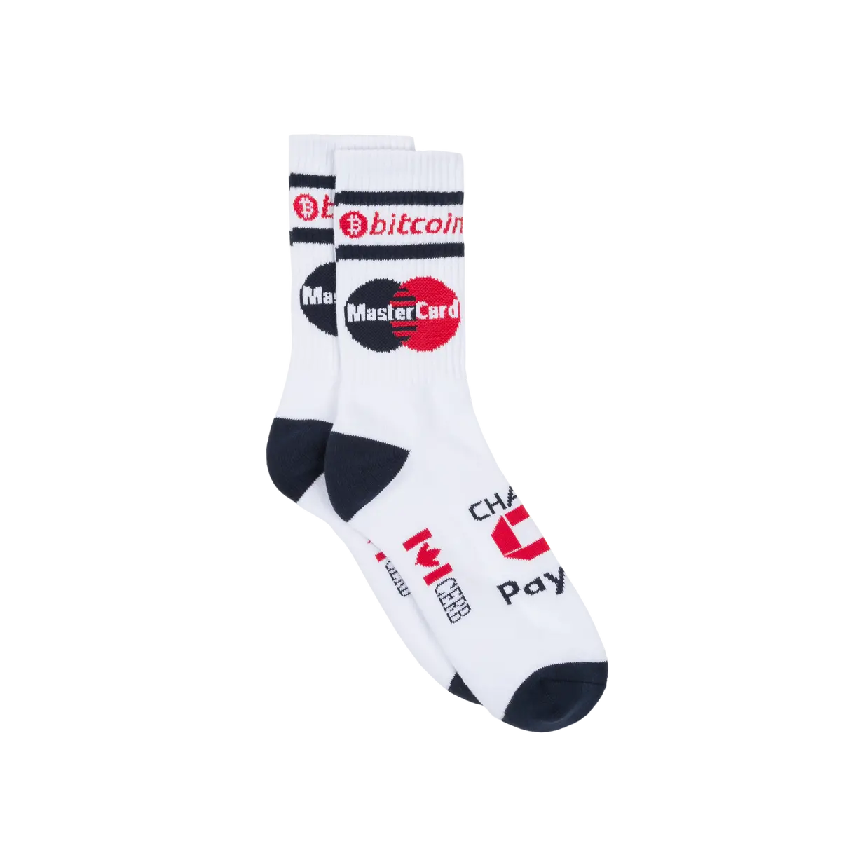 Classic Grip Finance Socks White/Navy/Red 1