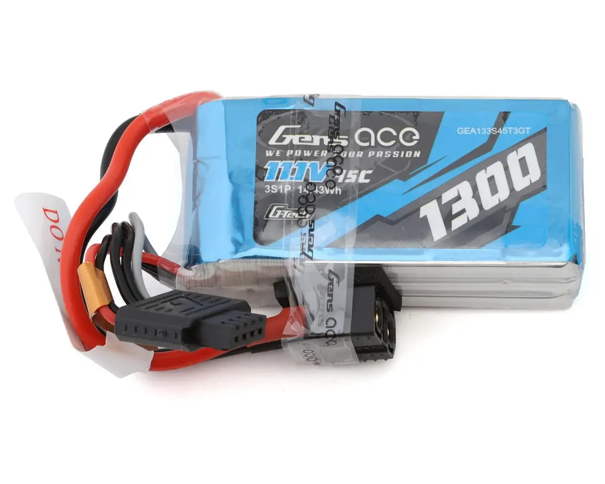 New Gens Ace G-Tech Smart 3S Lipo Battery 45C (11.1V/1300Mah) W/Universal Connector 1
