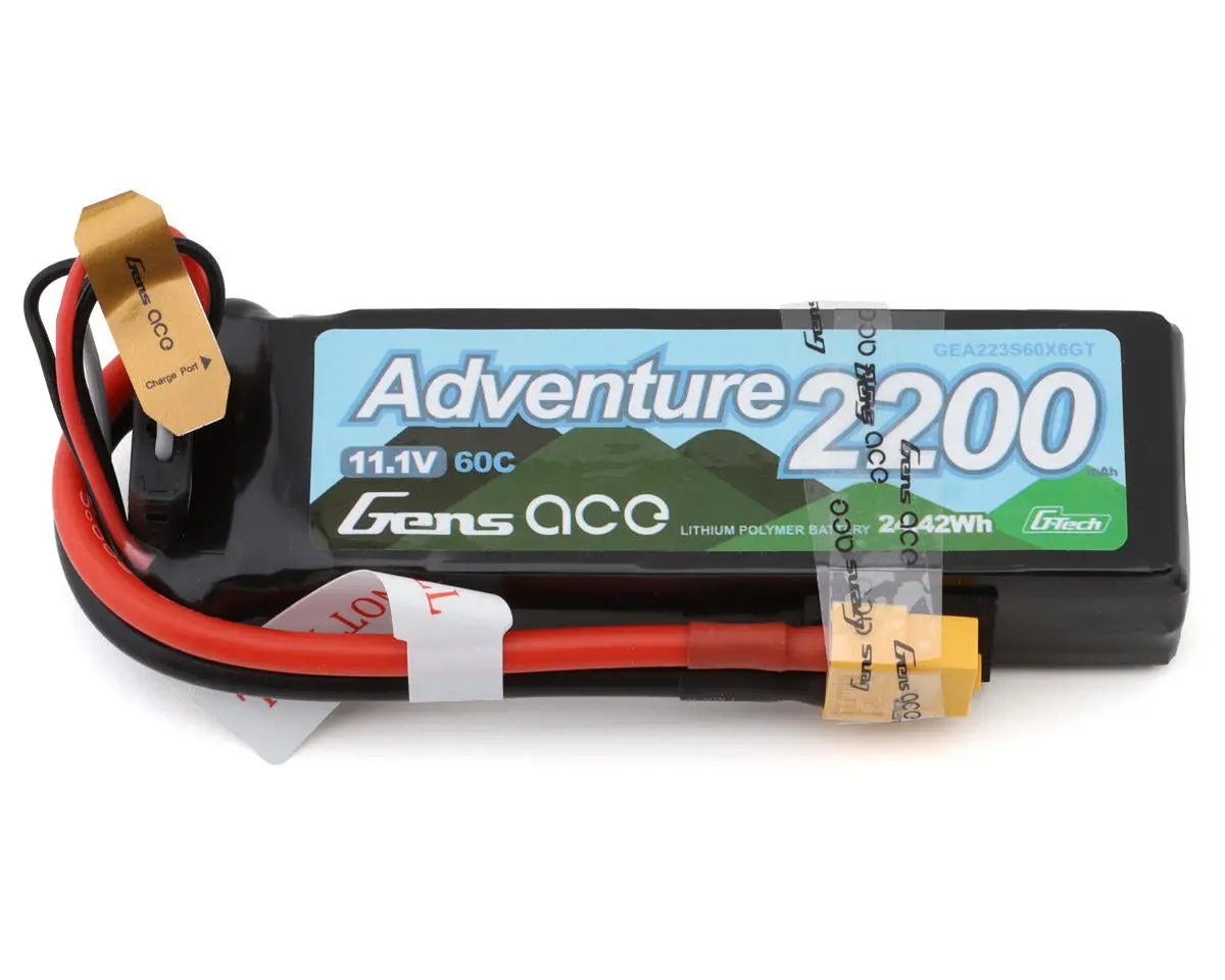 New Gens Ace G-Tech Smart 3S Lipo Battery 60C (11.1V/2200Mah) W/Xt60 Connector 1