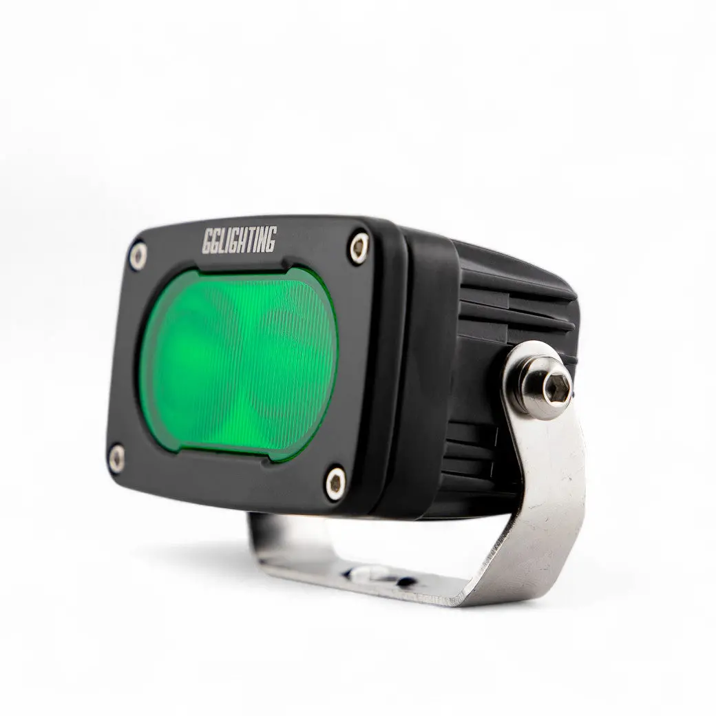 Gp10 Flood Offroad Led Pod Green By Gg Lighting 1