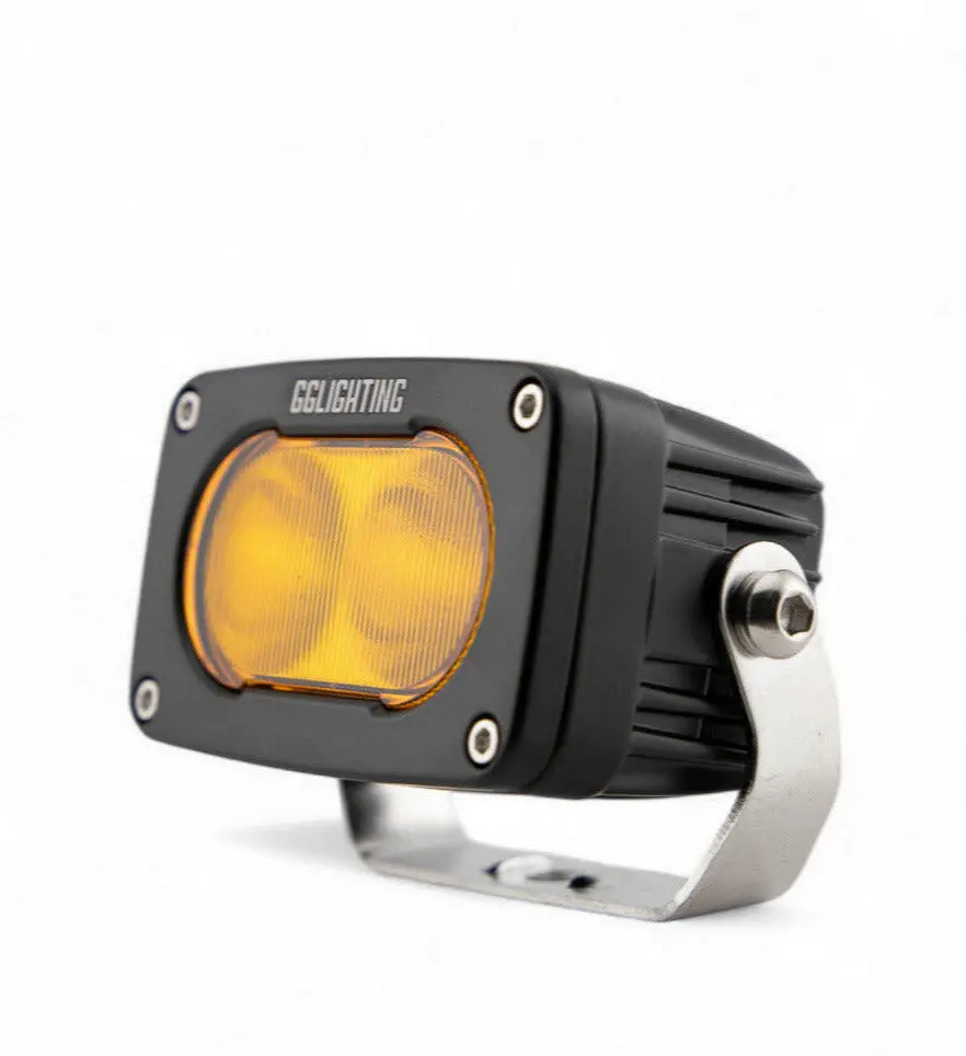 Gp10 Flood Offroad Led Pod Amber By Gg Lighting 1
