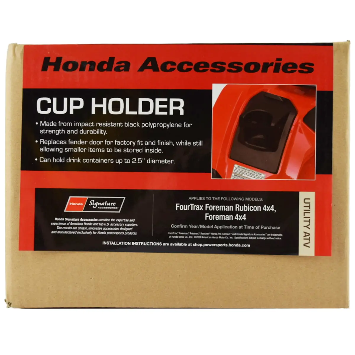 Factory Cup Holder For 2014+ Honda Foreman And Rubicon 1