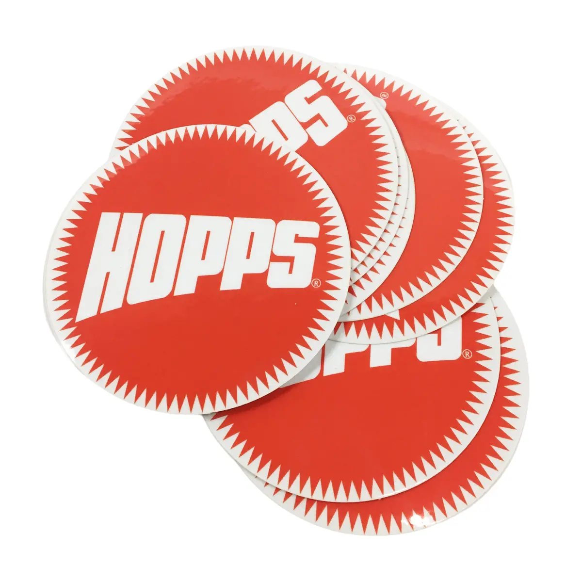 Hopps Sun Logo Stickers (10 Pack) 1