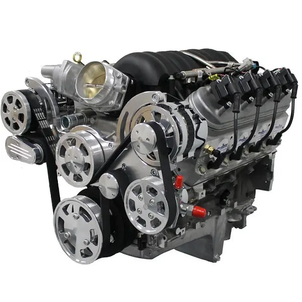 Gm Ls Compatible Front Accessory Drive - Full Serpentine With Alternator | Ac | Power Steering | Water Pump | Brackets And Bolts 2
