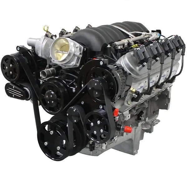 Gm Ls Compatible Front Accessory Drive - Full Serpentine With Alternator | Power Steering | Water Pump | Brackets And Bolts 1