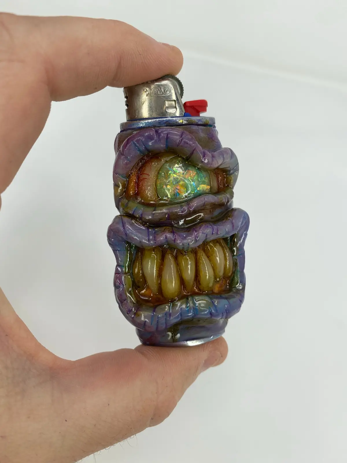 Blue Opal Monster: Lighter Sleeve 1