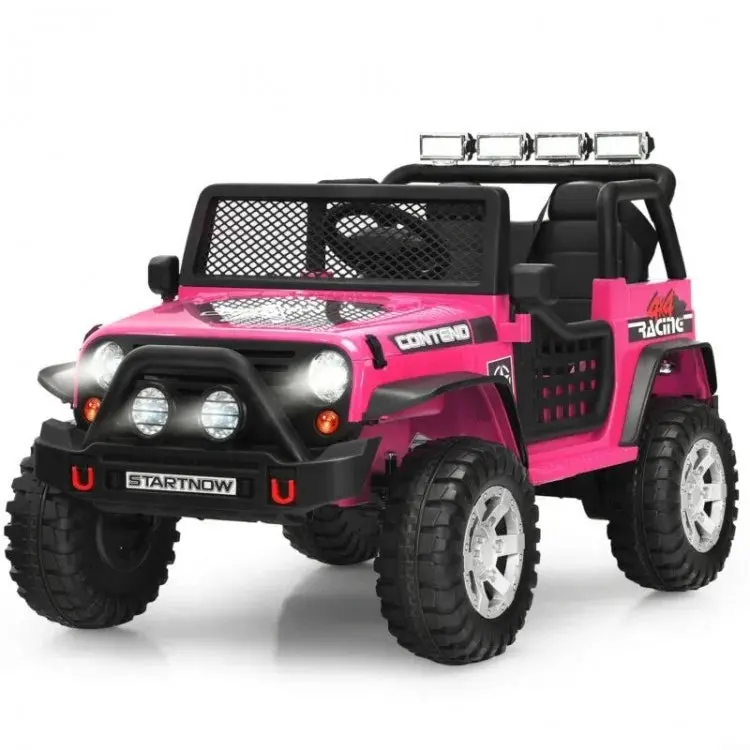 12V Kids Remote Control Electric  Ride On Truck Car With Lights And Music 3