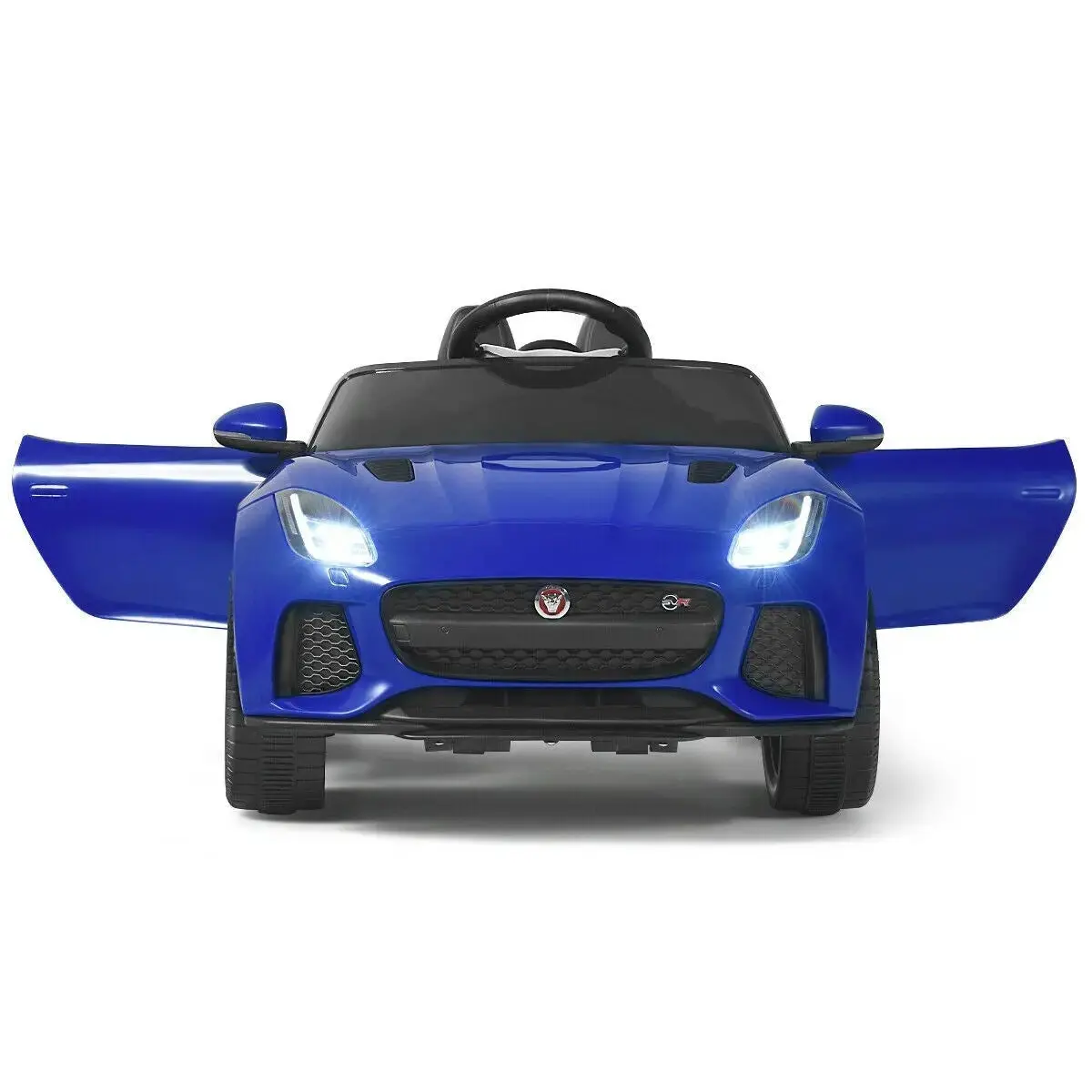 12V Jaguar F-Type Svr Licensed Kids Ride On Car Blue 1