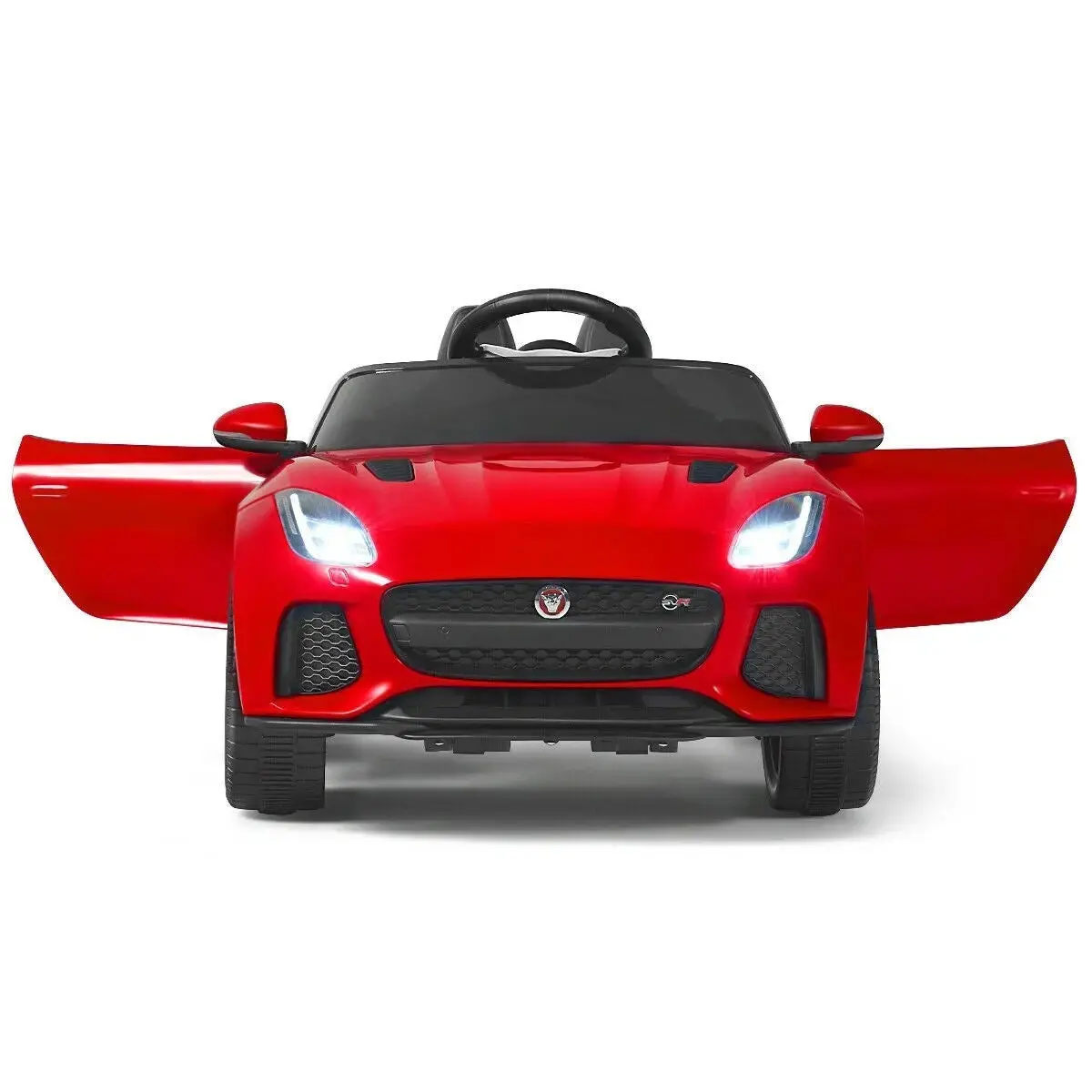 12V Jaguar F-Type Svr Licensed Kids Ride On Car Red 1
