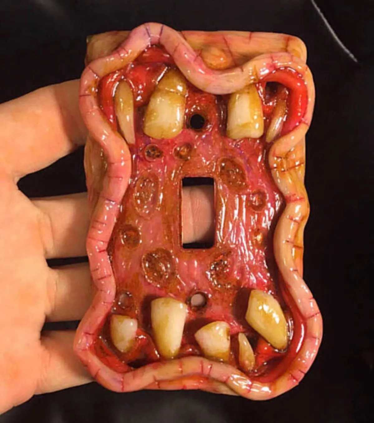 Moldy Switch Plate Toothy 1