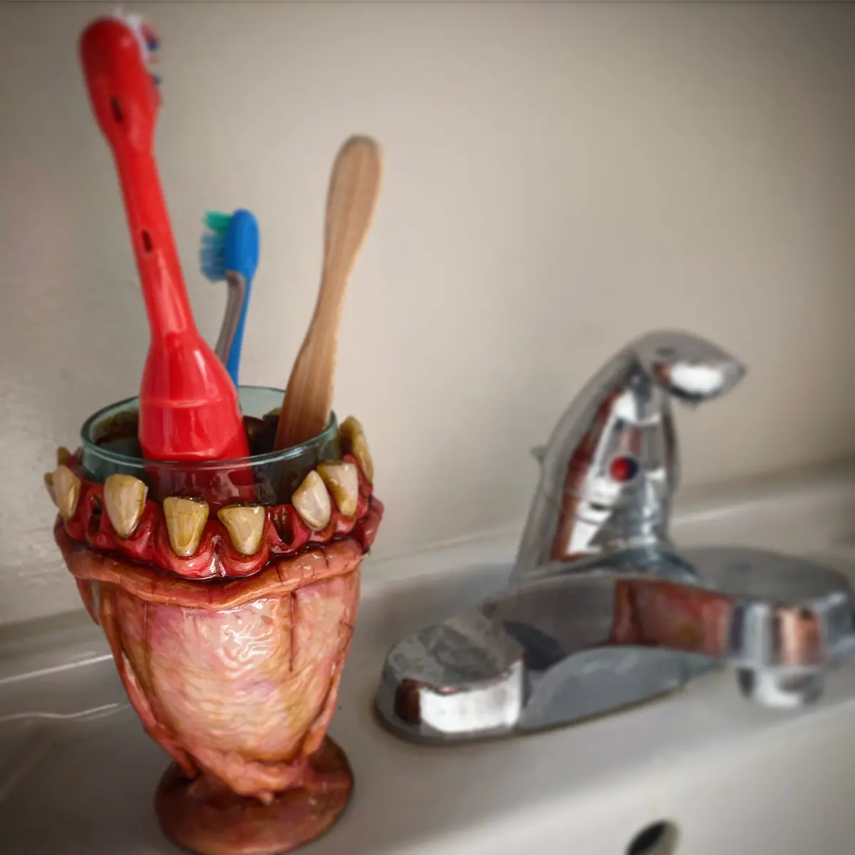 Moldy Toothbrush/Pencil Holder 1