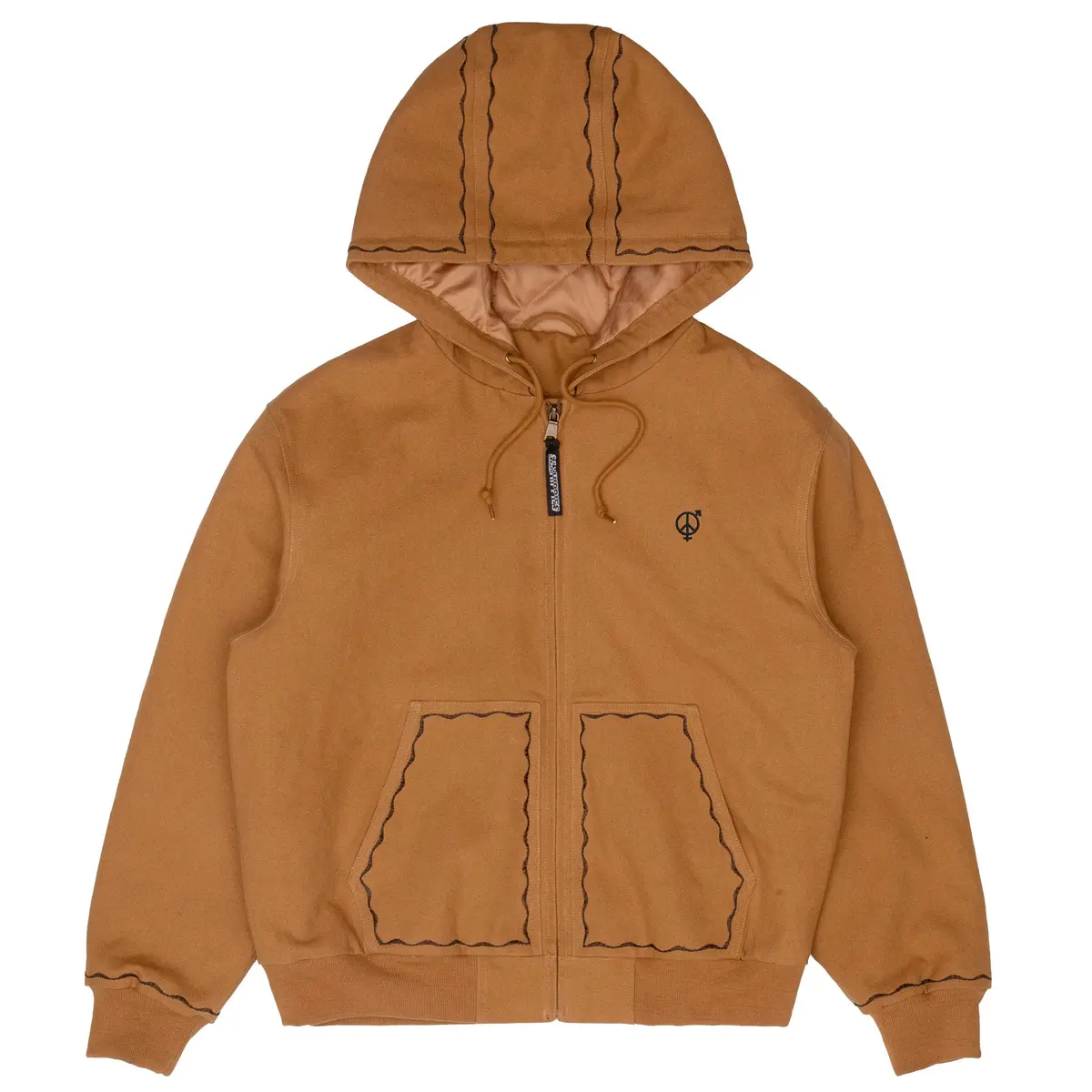 Sexhippies Welder's Stitch Canvas Jacket Brown 1