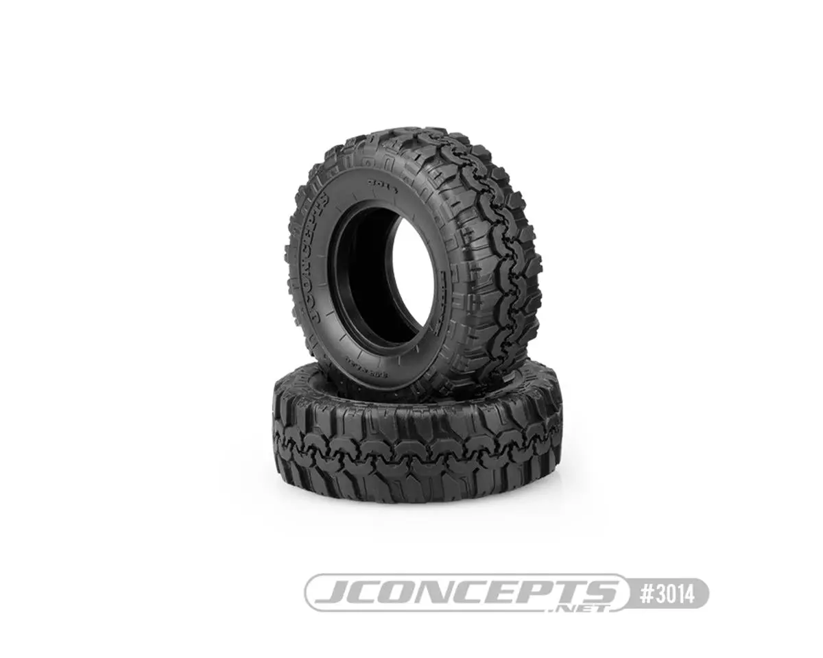 New Jconcepts Hunk Scale Country 1.9" Class 1 Crawler Tires (2) (3.93") (Green) No. 3014-02 2