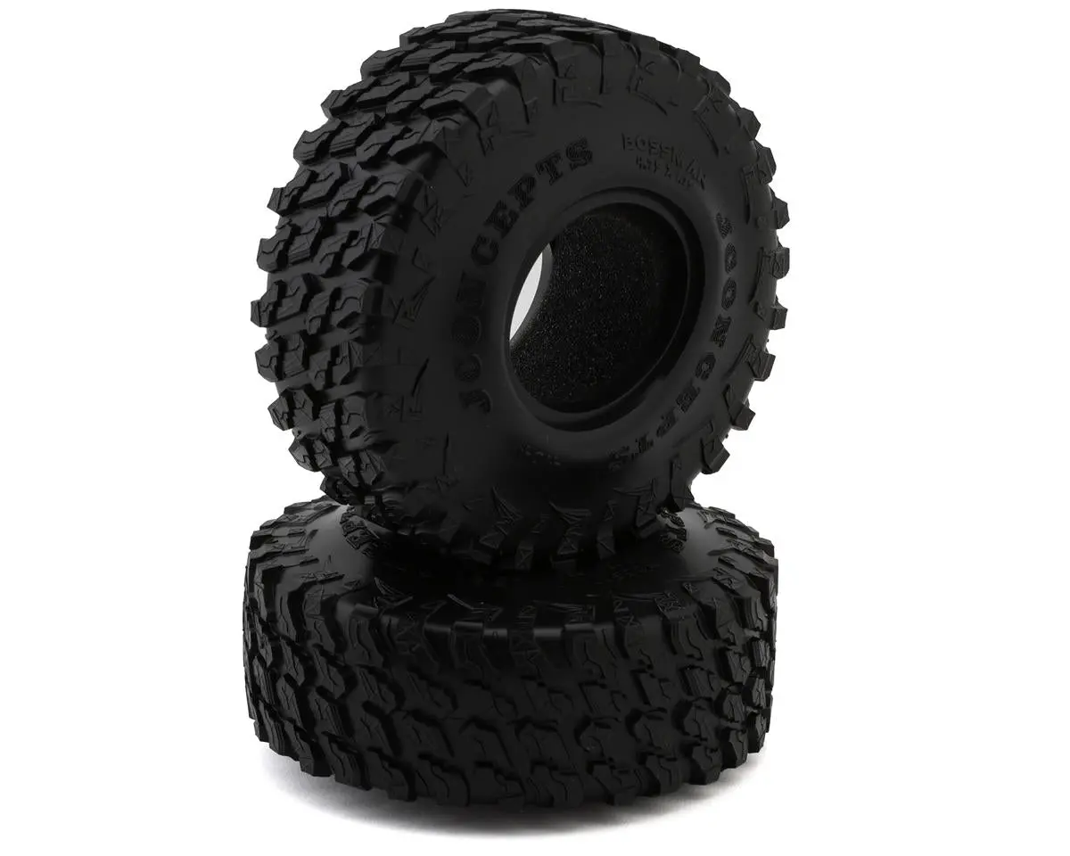 New Jconcepts Bossman 1.9" Rock Crawler Tires (2) (Green) No. 4104-02 1