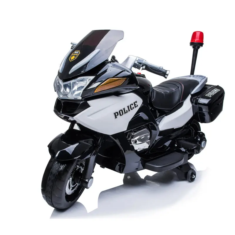 Police Officer Edition 24V Kids Motorcycle With Music, Lights And Rubber Wheels 1