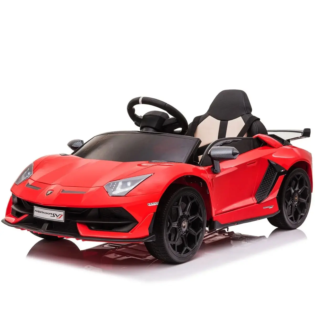 Lamborghini Aventador Svj 1 Kids Ride On Car 12V - Red 1